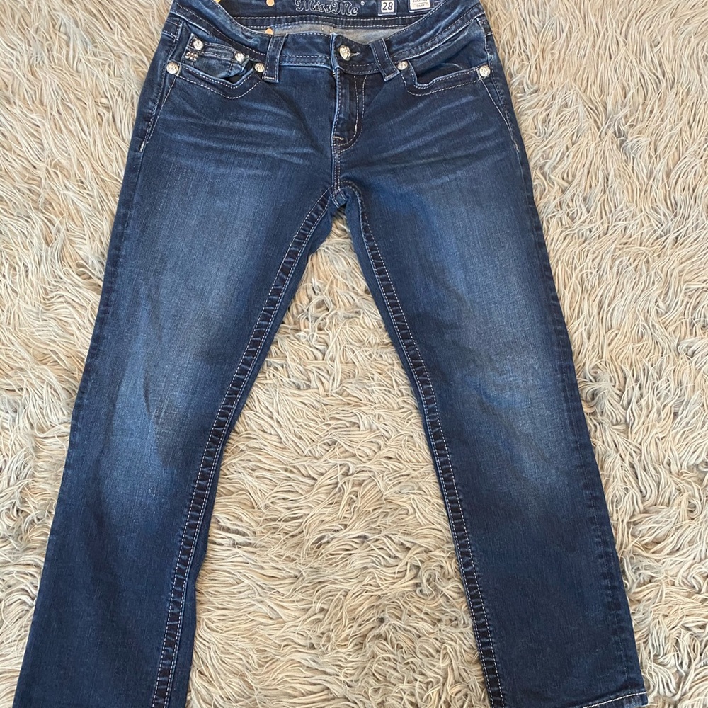 Miss Me Signature Crop Jeans size 28